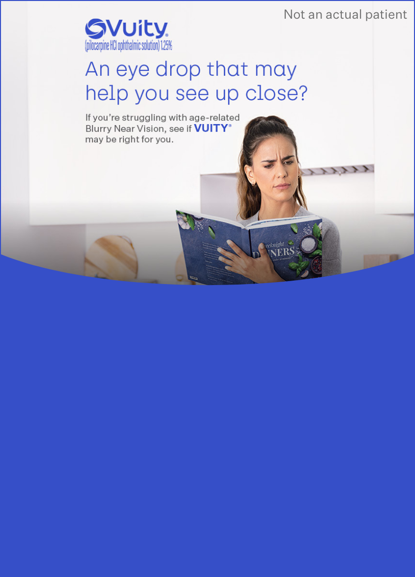 Cover of Vuity Patient Brochure